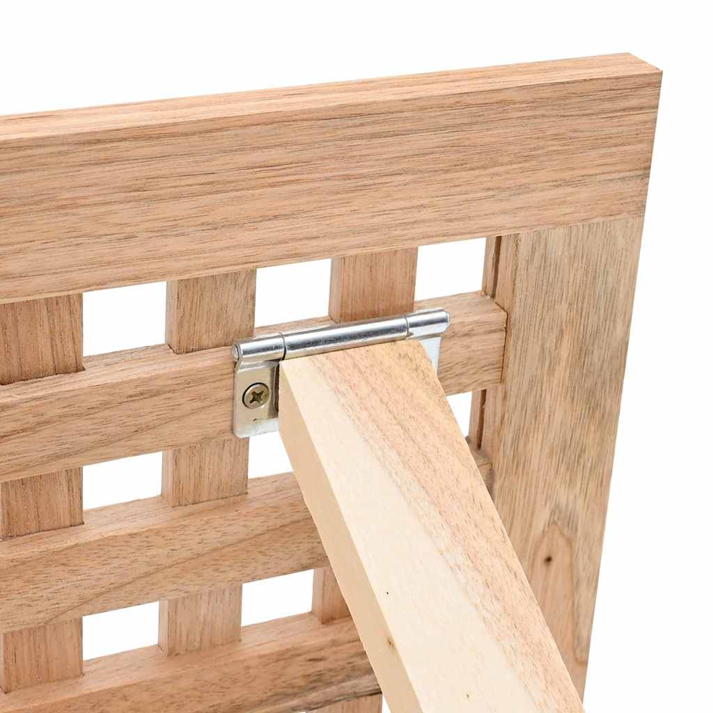 Couchtisch Braun 33 x 33 x 40.5 cm Massivholz Walnuss