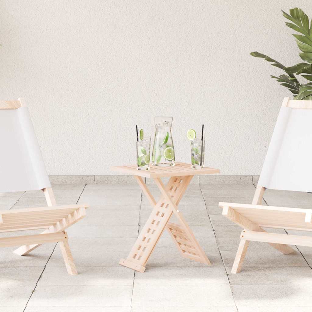 Couchtisch Braun 33 x 33 x 40.5 cm Massivholz Walnuss