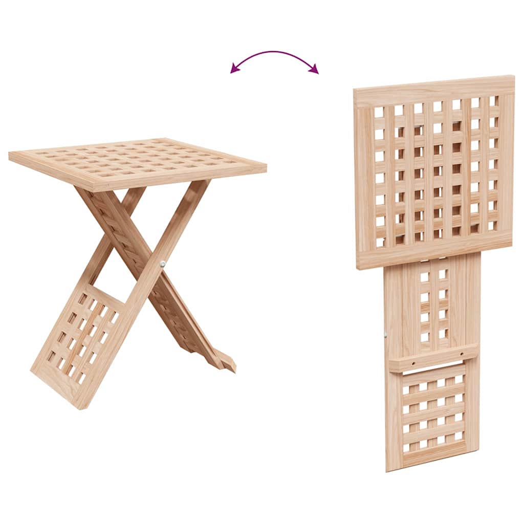 Couchtisch Braun 33 x 33 x 40.5 cm Massivholz Walnuss