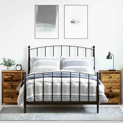 Nachttisch mit Schubladen 2 pcs Altholz