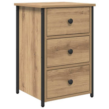 Nachttisch mit Schubladen Eiche handwerklich