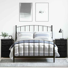 Nachttisch mit Schubladen 2 pcs Schwarze Eiche