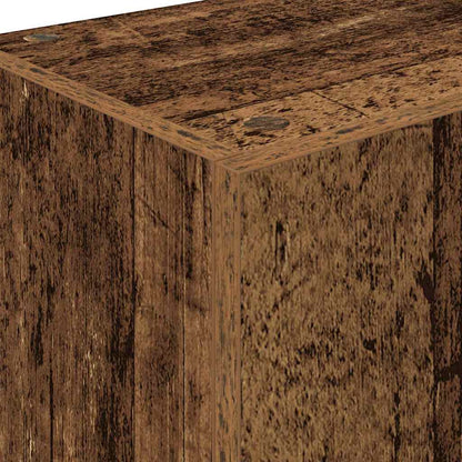 Küchenschrank mit Regal Altholz 35 x 50 x 180 cm Holzwerkstoff