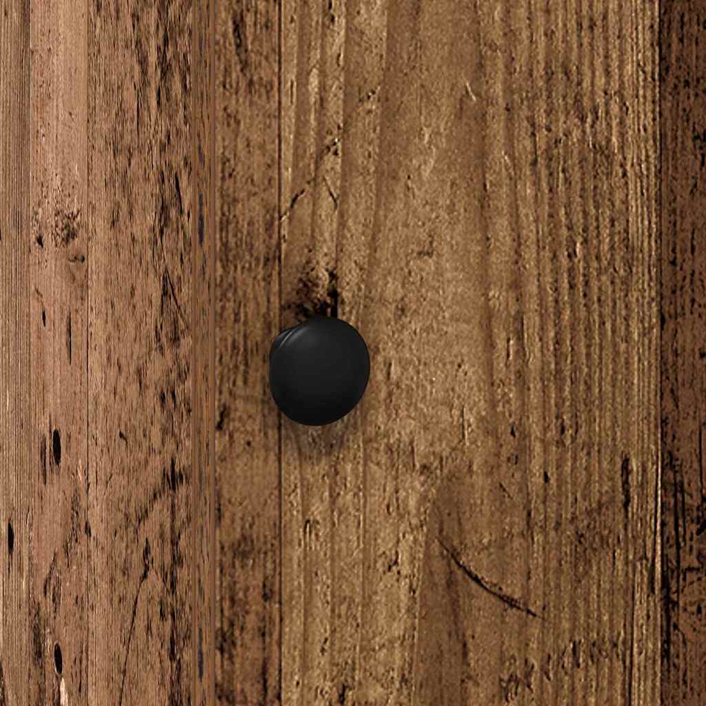 Küchenschrank mit Regal Altholz 35 x 50 x 180 cm Holzwerkstoff