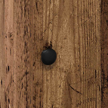 Küchenschrank mit Regal Altholz 35 x 50 x 180 cm Holzwerkstoff