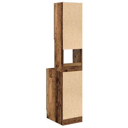 Küchenschrank mit Regal Altholz 35 x 50 x 180 cm Holzwerkstoff