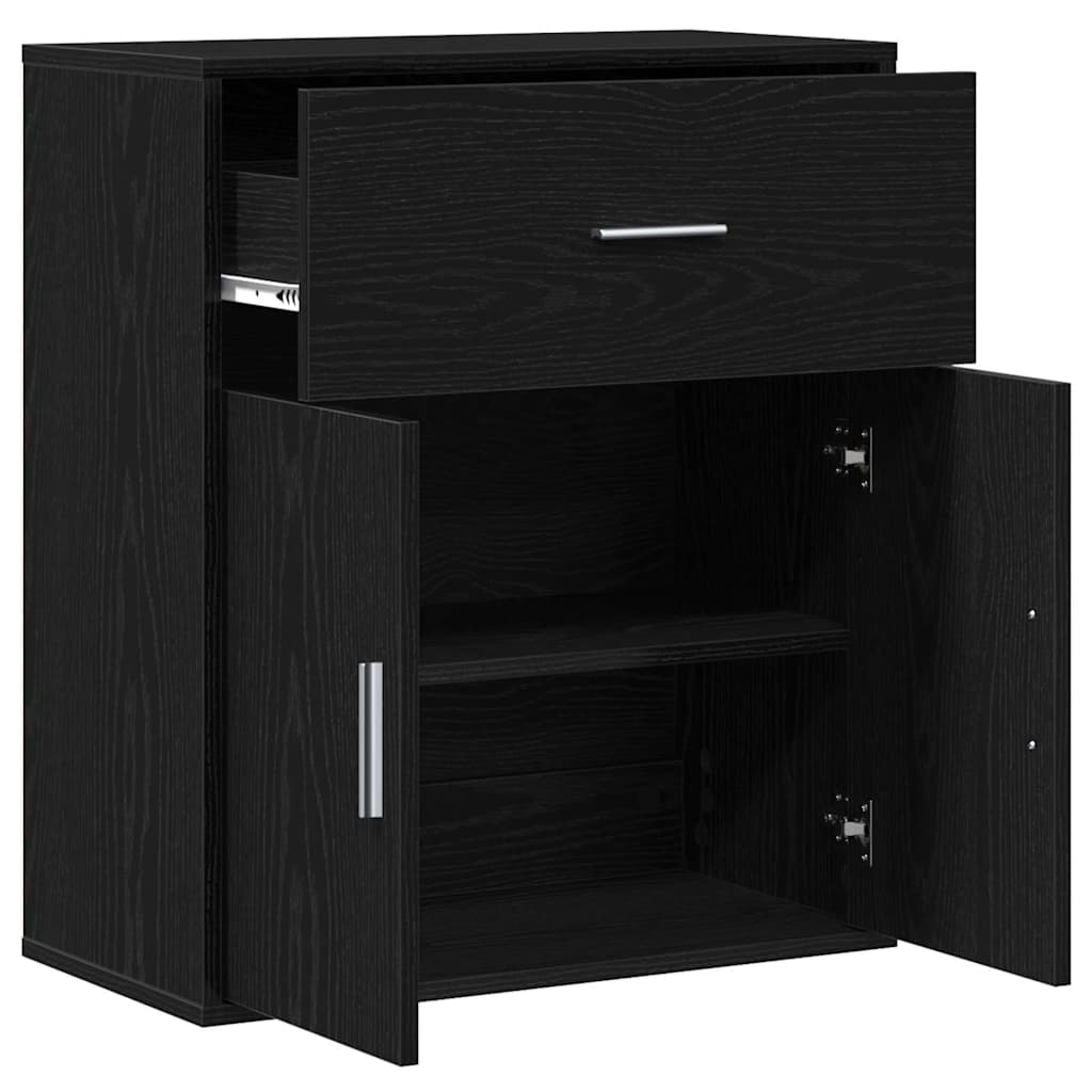 Sideboard Schwarze Eiche 60 x 31 x 70 cm Holzwerkstoff
