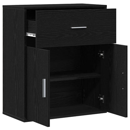 Sideboard Schwarze Eiche 60 x 31 x 70 cm Holzwerkstoff