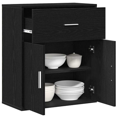 Sideboard Schwarze Eiche 60 x 31 x 70 cm Holzwerkstoff