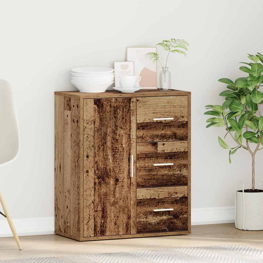 Sideboard mit Schubladen Altholz 60 x 31 x 70 cm Holzwerkstoff