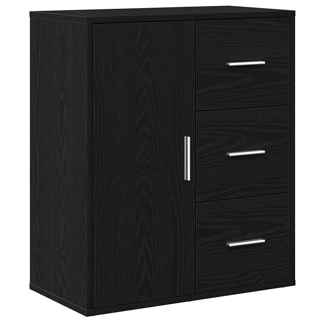 Sideboard Schwarze Eiche 60 x 31 x 70 cm Holzwerkstoff