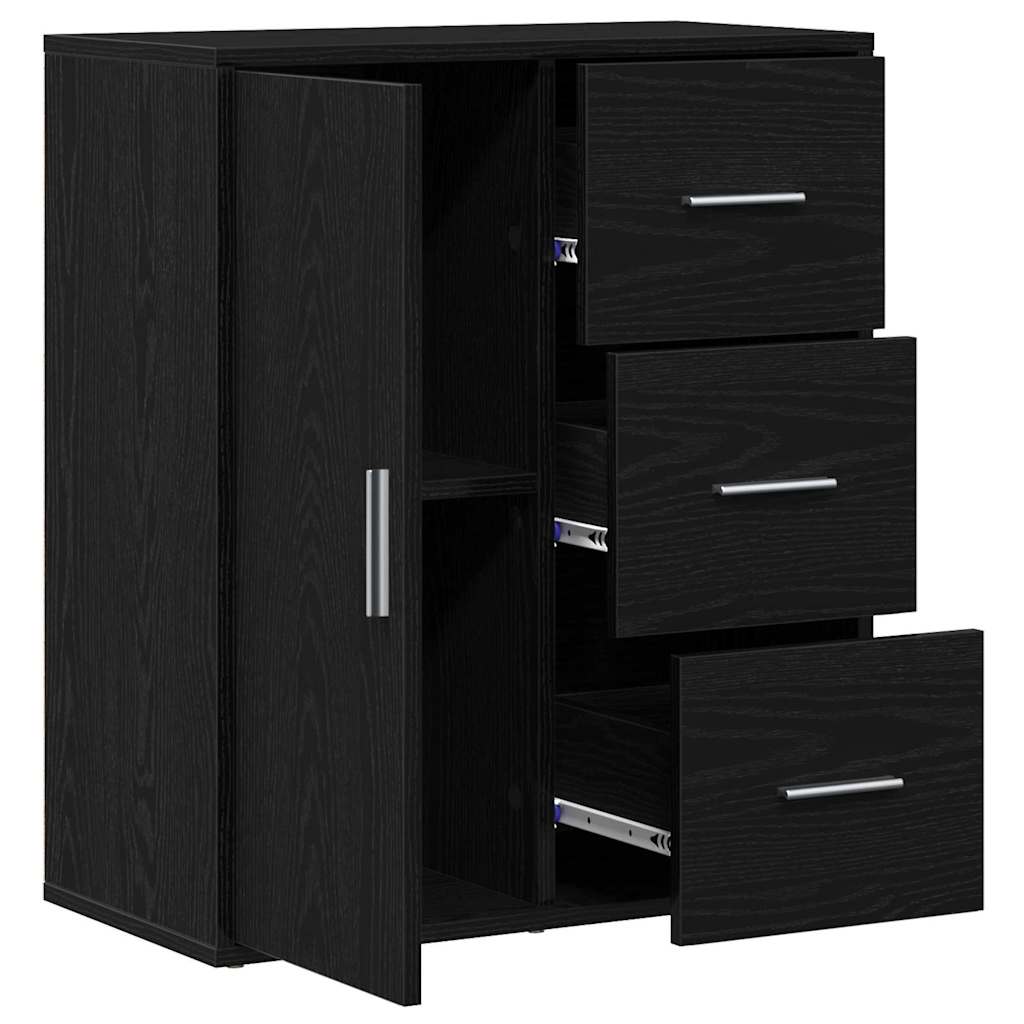 Sideboard Schwarze Eiche 60 x 31 x 70 cm Holzwerkstoff