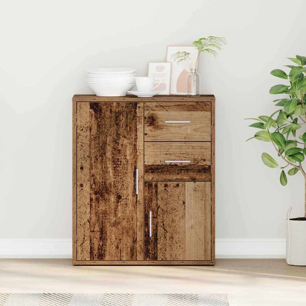 Sideboard mit Schubladen Altholz 60 x 31 x 70 cm Holzwerkstoff