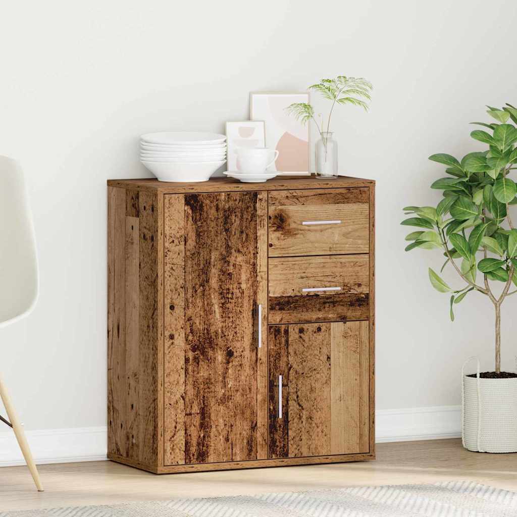 Sideboard mit Schubladen Altholz 60 x 31 x 70 cm Holzwerkstoff