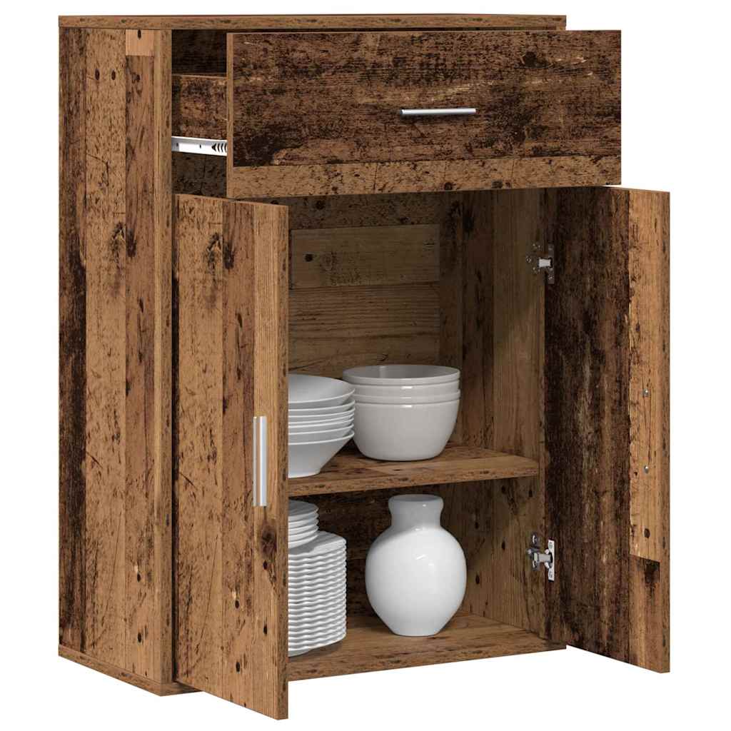 Sideboard mit Schubladen Altholz 79 x 38 x 80 cm Holzwerkstoff