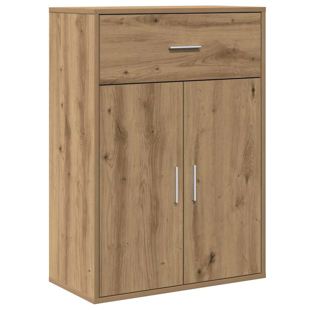 Sideboard Eiche handwerklich 79 x 38 x 80 cm Holzwerkstoff