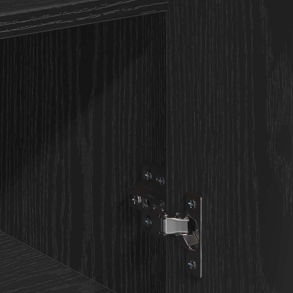 Sideboard Schwarze Eiche 79 x 38 x 80 cm Holzwerkstoff