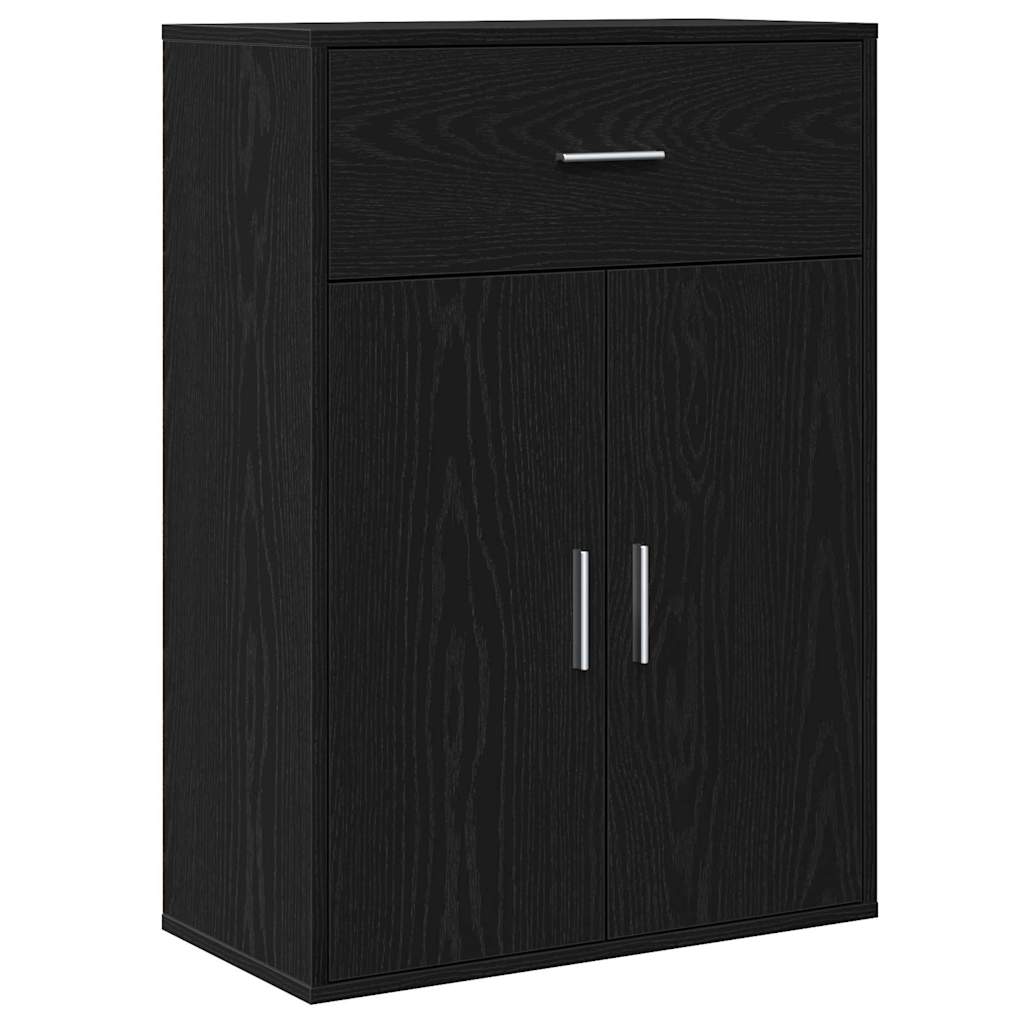 Sideboard Schwarze Eiche 79 x 38 x 80 cm Holzwerkstoff