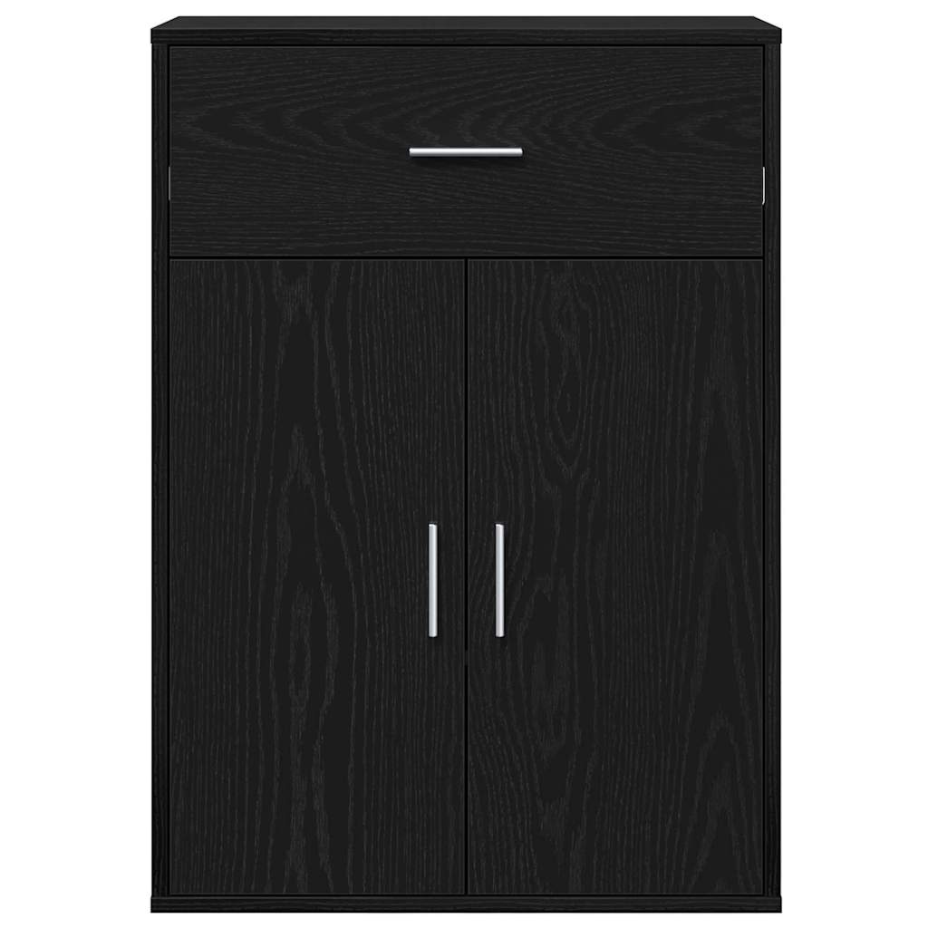 Sideboard Schwarze Eiche 79 x 38 x 80 cm Holzwerkstoff