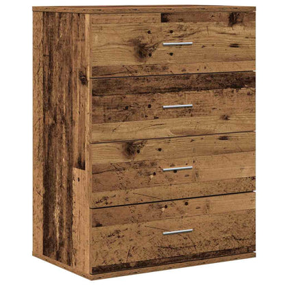 Sideboard mit Schubladen Altholz 60 x 39 x 80 cm Holzwerkstoff