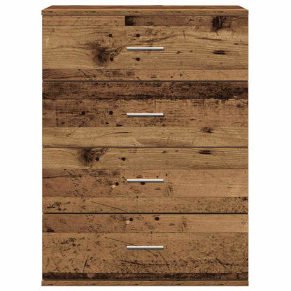 Sideboard mit Schubladen Altholz 60 x 39 x 80 cm Holzwerkstoff