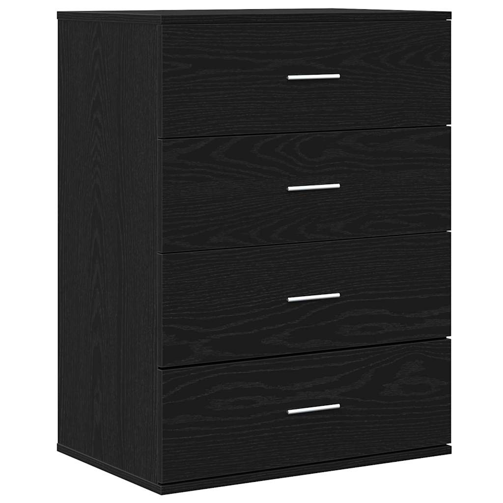 Sideboard Schwarze Eiche 60 x 39 x 80 cm Holzwerkstoff