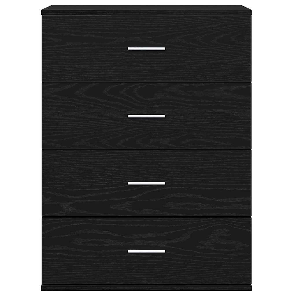 Sideboard Schwarze Eiche 60 x 39 x 80 cm Holzwerkstoff
