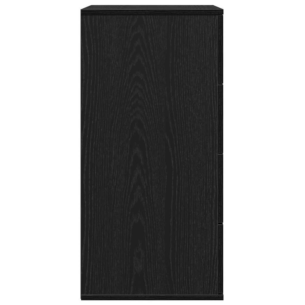 Sideboard Schwarze Eiche 60 x 39 x 80 cm Holzwerkstoff