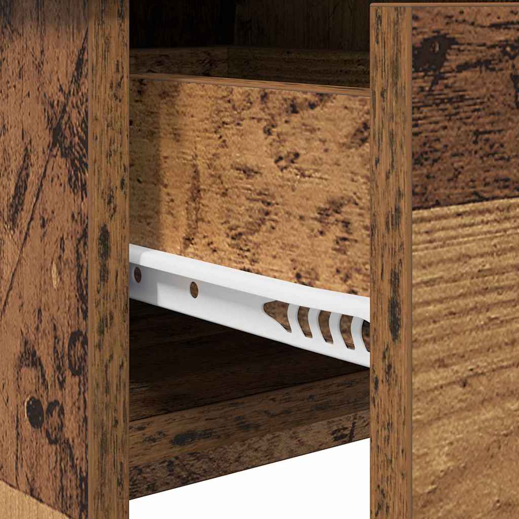 Schminktisch mit Spiegel Altholz 100 x 45 x 76 cm Holzwerkstoff