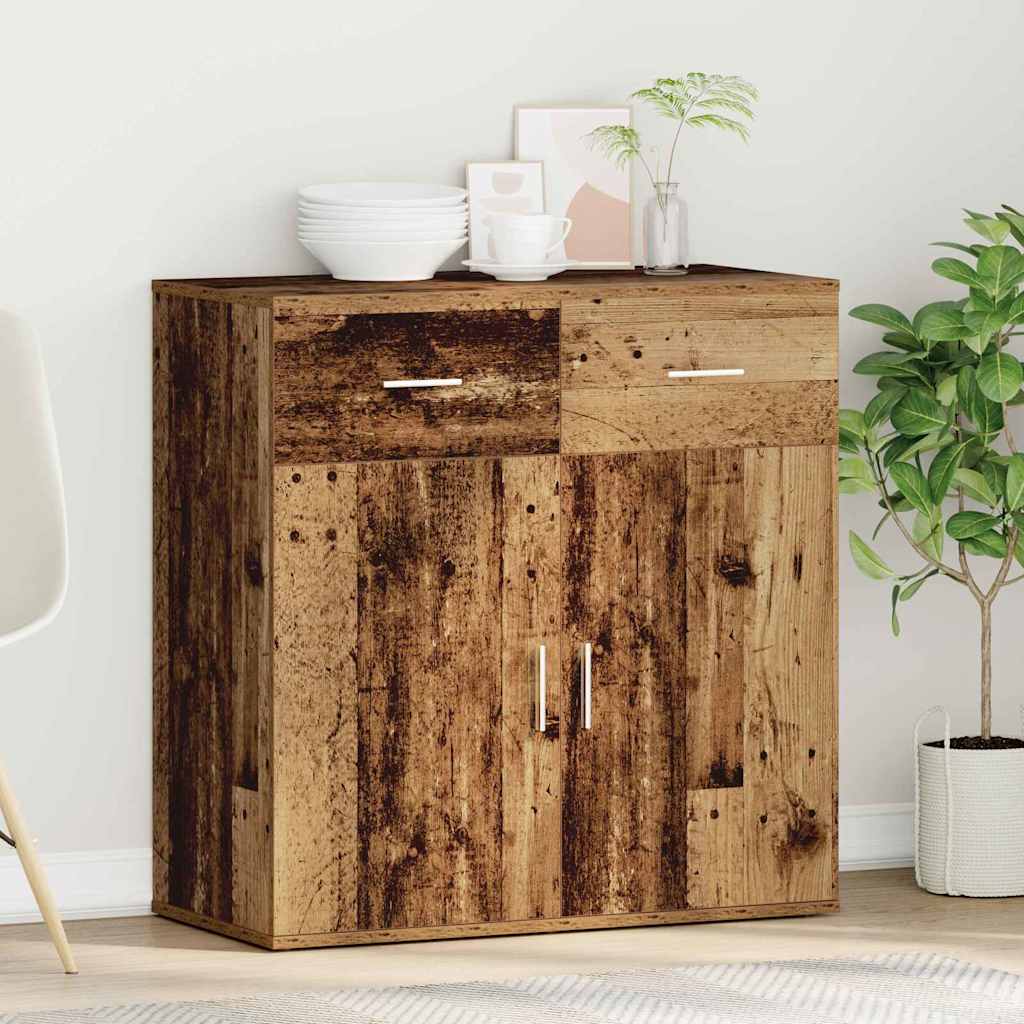 Sideboard mit Schubladen Altholz 79 x 38 x 80 cm Holzwerkstoff