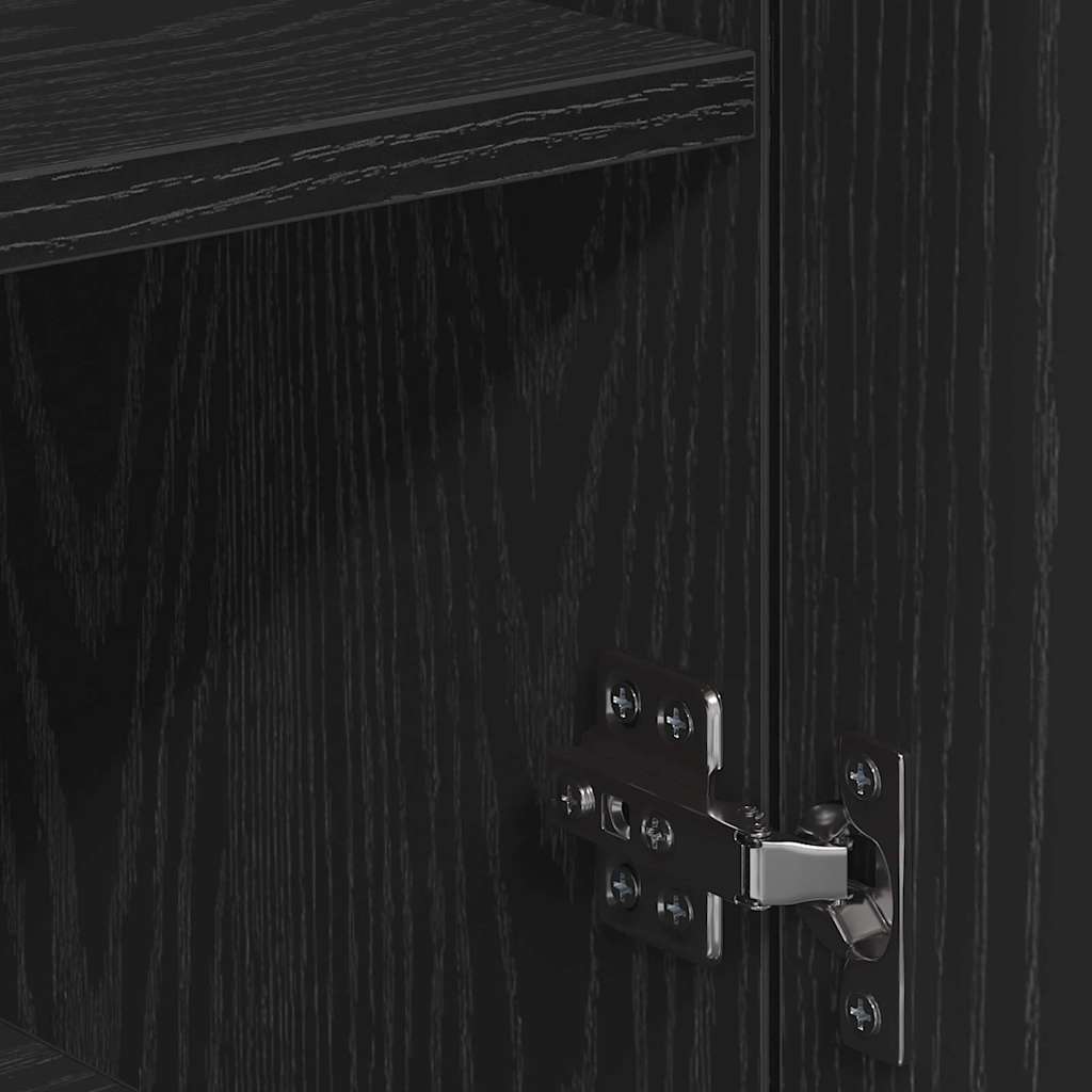 Sideboard Schwarze Eiche 79 x 38 x 80 cm Holzwerkstoff