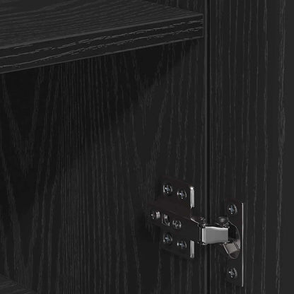 Sideboard Schwarze Eiche 79 x 38 x 80 cm Holzwerkstoff