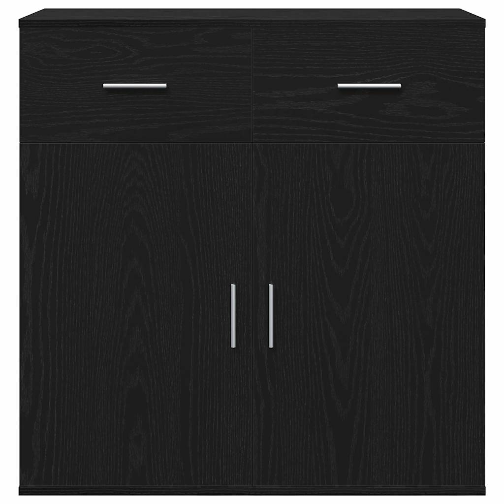 Sideboard Schwarze Eiche 79 x 38 x 80 cm Holzwerkstoff