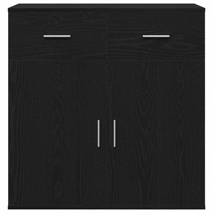 Sideboard Schwarze Eiche 79 x 38 x 80 cm Holzwerkstoff