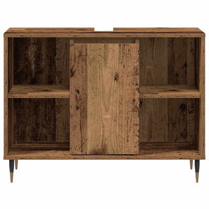 Badezimmer Schrank Altholz 80 x 33 x 60 cm Holzwerkstoff