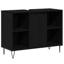 Badezimmer Schrank Schwarze Eiche 80 x 33 x 60 cm Holzwerkstoff