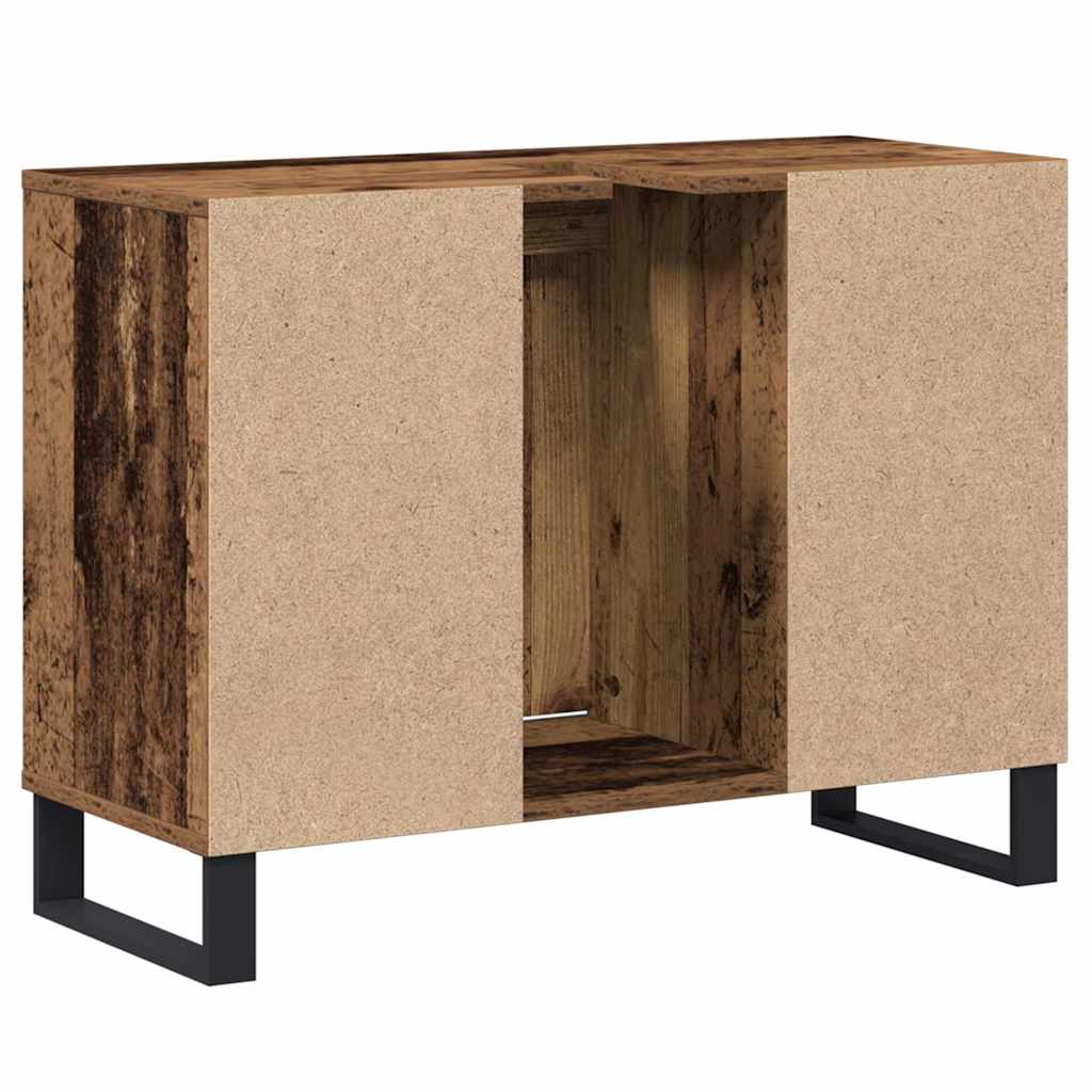 Badezimmer Schrank Altholz 80 x 33 x 60 cm Holzwerkstoff