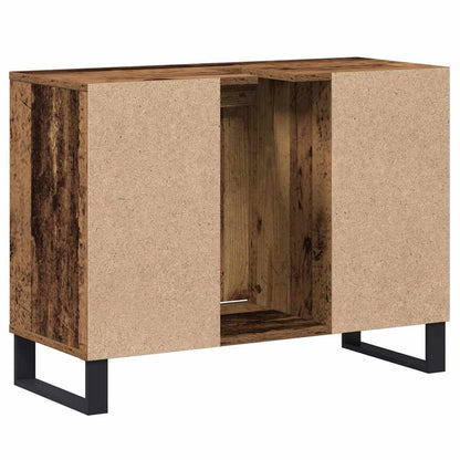 Badezimmer Schrank Altholz 80 x 33 x 60 cm Holzwerkstoff