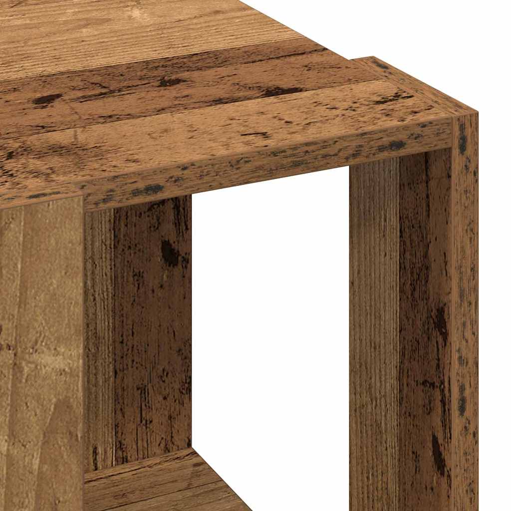 Couchtisch Altholz 32 x 32 x 30 cm Holzwerkstoff