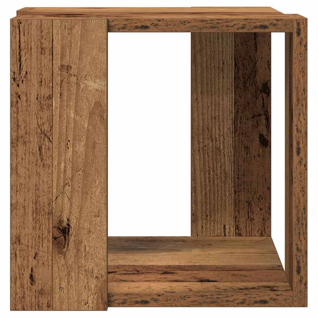 Couchtisch Altholz 32 x 32 x 30 cm Holzwerkstoff