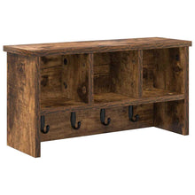 Wandmontierter Kleiderständer Räuchereiche 50 x 16 x 26 cm