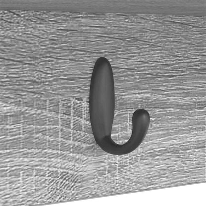 Wandmontierter Kleiderständer Grau Sonoma 50 x 16 x 26 cm