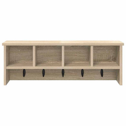 Wandmontierter Kleiderständer Sonoma-Eiche 75 x 16 x 26 cm