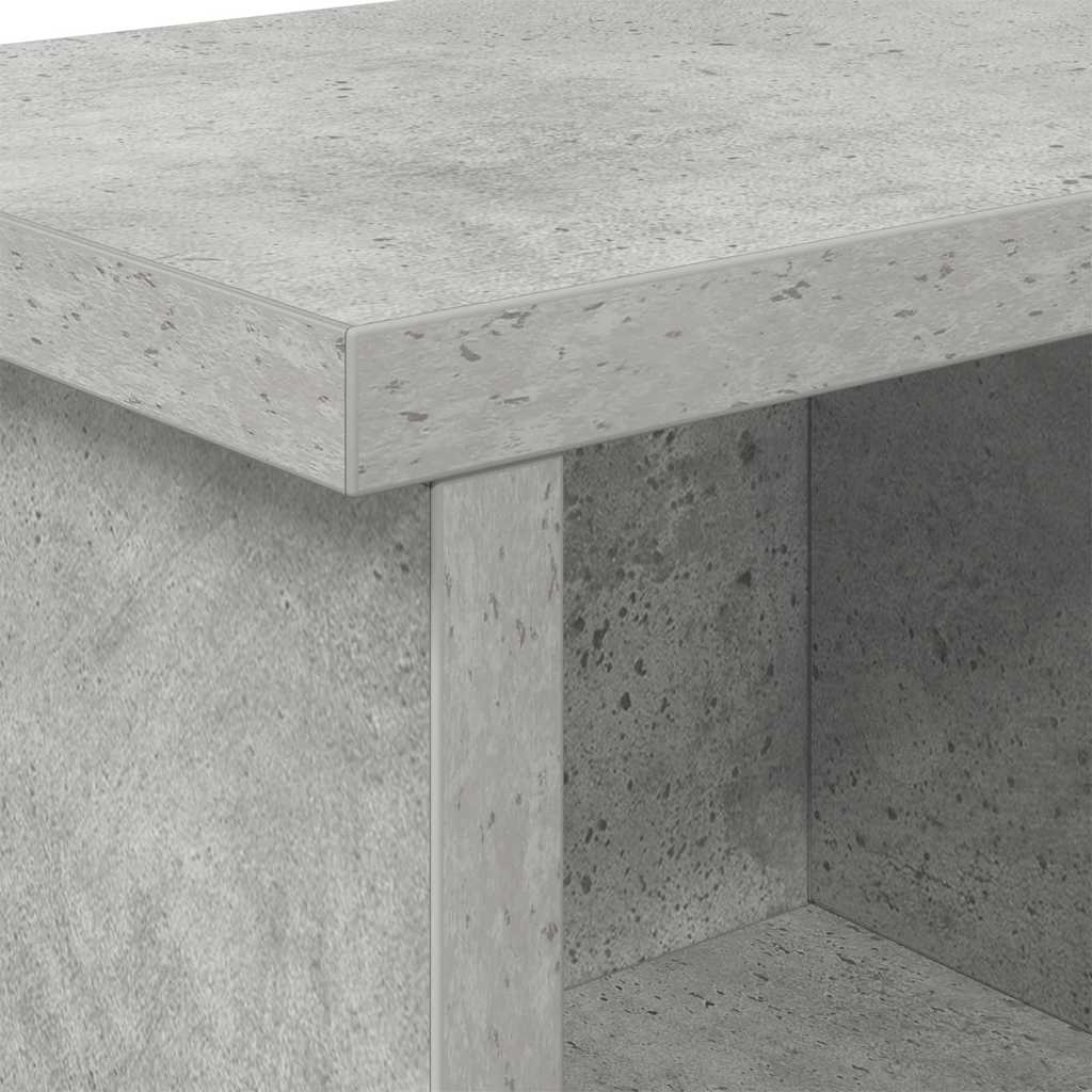 Wandmontierter Kleiderständer Betongrau 75 x 16 x 26 cm