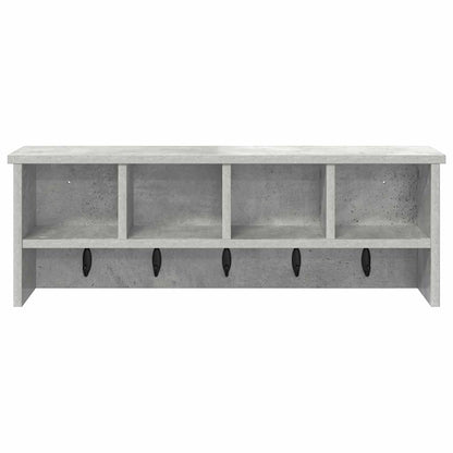 Wandmontierter Kleiderständer Betongrau 75 x 16 x 26 cm