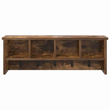 Wandmontierter Kleiderständer Räuchereiche 75 x 16 x 26 cm