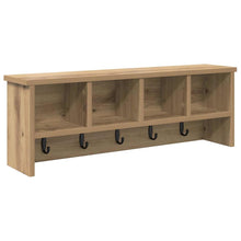 Wandmontierter Kleiderständer Artisan-Eiche 75 x 16 x 26 cm