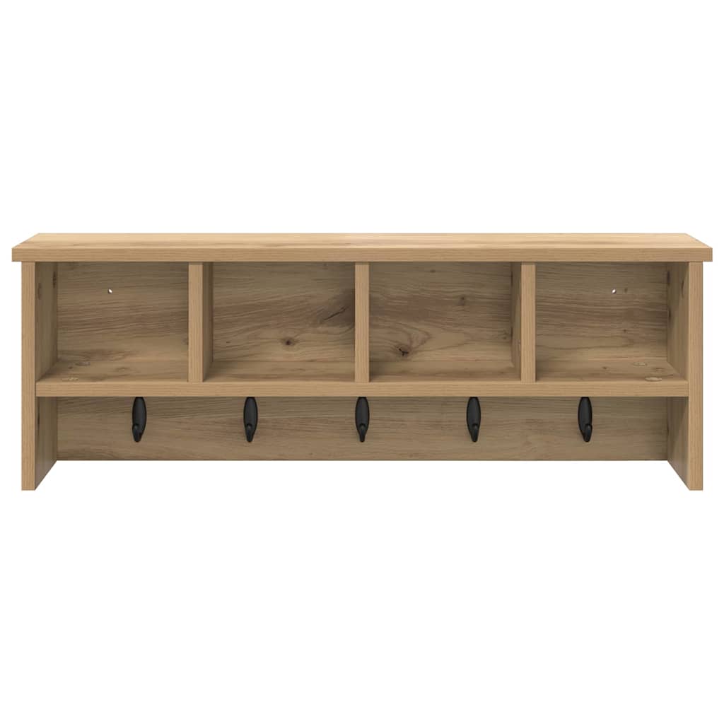 Wandmontierter Kleiderständer Artisan-Eiche 75 x 16 x 26 cm