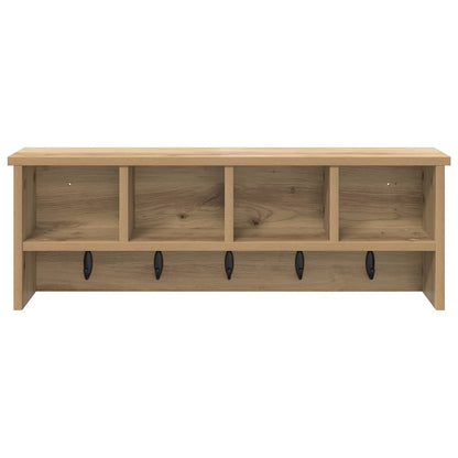 Wandmontierter Kleiderständer Artisan-Eiche 75 x 16 x 26 cm