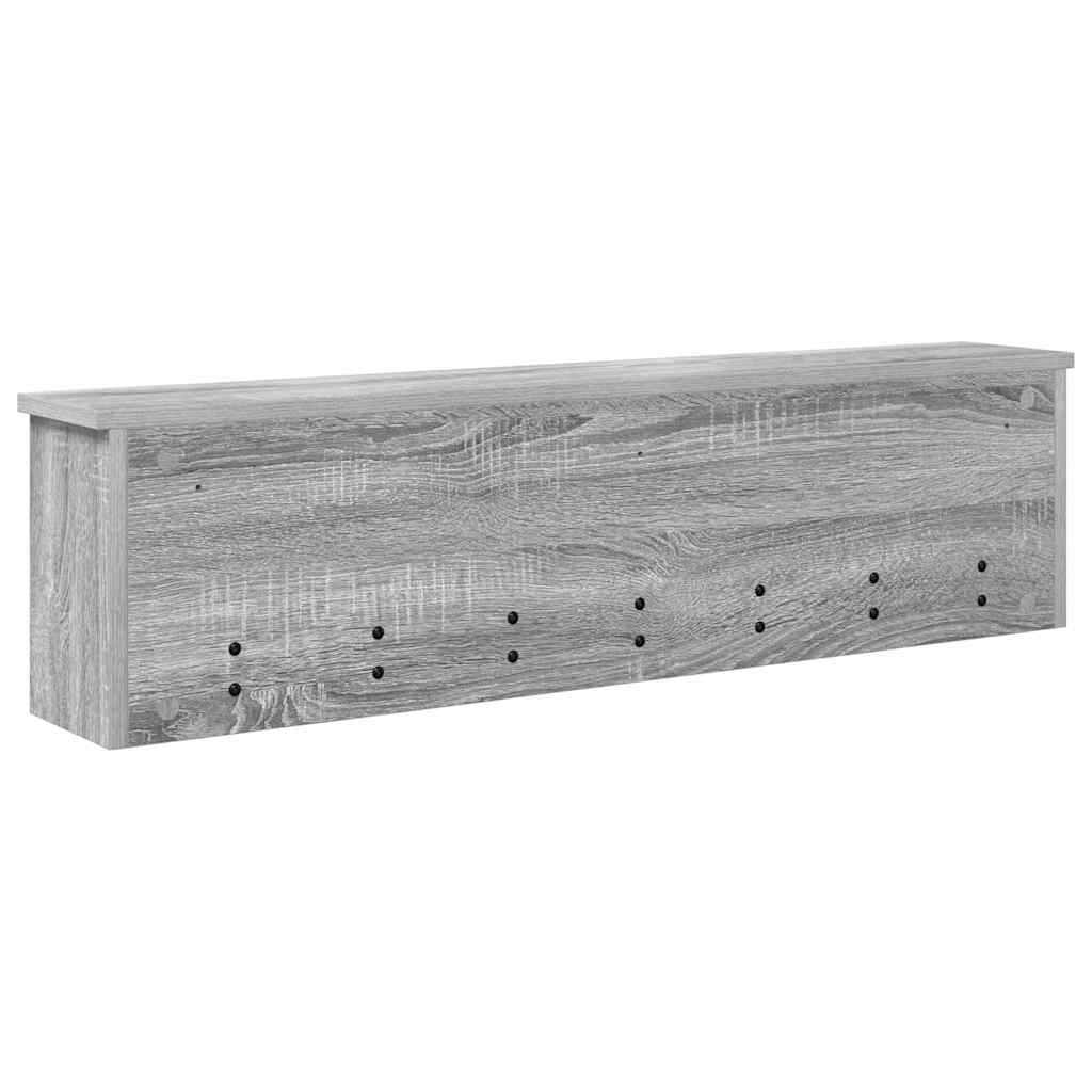 Wandmontierter Kleiderständer Grau Sonoma 100 x 16 x 26 cm